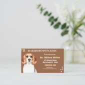 Clinique beagle pour animaux de compagnie Cartes d (Debout devant)