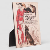 Clinique Cheron  Dog Cat Steinlen Poster Fotoplaat (Zijkant)