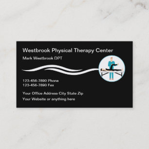 Clinique de physiothérapie Cartes de visite moder