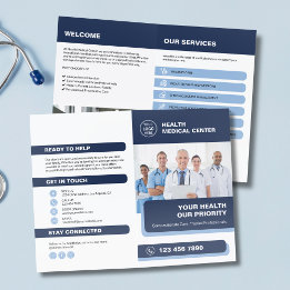 Clinique de soins médicaux professionnelle bi-fold