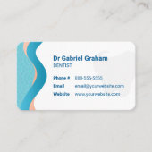 Clinique dentaire | Carte de rendez-vous des servi (Devant)