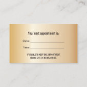 Clinique dentaire moderne Noir & Or Rendez-vous (Dos)