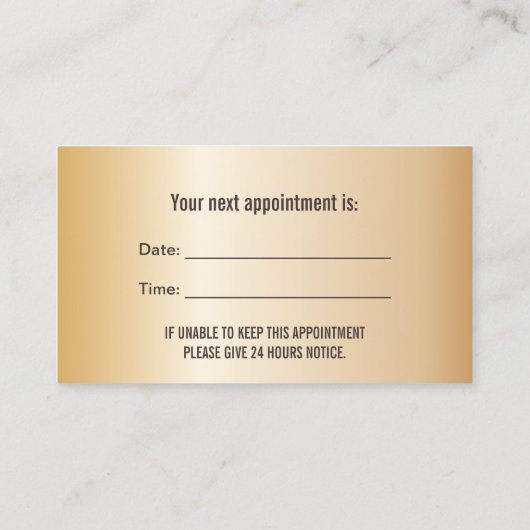 Clinique dentaire moderne Noir & Or Rendez-vous (Dos)