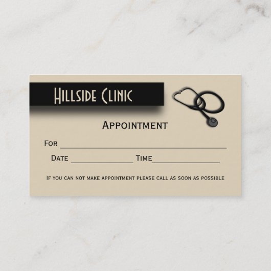 Clinique vétérinaire w Zone de rendez-vous sur le (Dos)