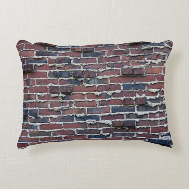 Clinker Brick met piepende mortieras Accent Kussen (Voorkant)