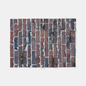 Clinker Brick met sluipband Fleece Deken (Voorkant (Horizontaal))
