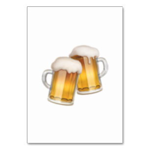 Clinking Beer Mokken - Emoji Kaart