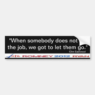 Clint Eastwood laat ze Bumpersticker decal maken