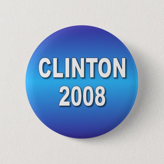 clinton 2008 ronde button 5,7 cm (Voorkant)