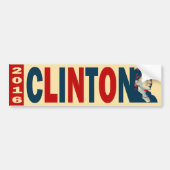 Clinton 2016 bumpersticker (Voorkant)