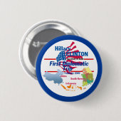 Clinton Diplomatic Button (Voorkant /achterkant)