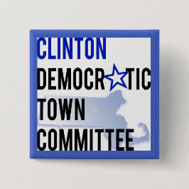 Clinton DTC Square Lapel Button