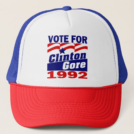 Clinton/Gore 1992 Trucker Pet (Voorkant)