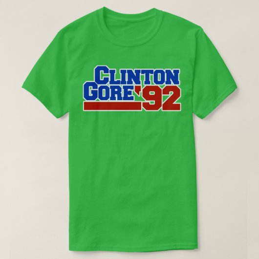 Clinton Gore 92 politiek T-shirt (Design voorkant)