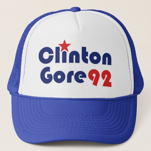 Clinton Gore 92 Retro Democraat Trucker Pet (Voorkant)