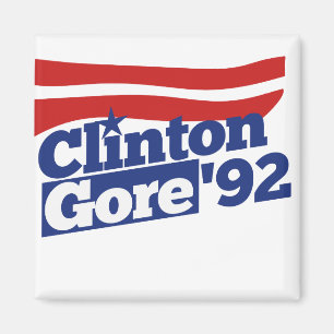 Clinton Gore 92 retro politiek Magneet