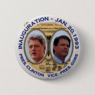 Clinton-Gore '93 Inauguration jugaat - Button
