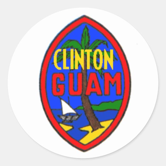 Clinton GUAM Sticker (Devant)