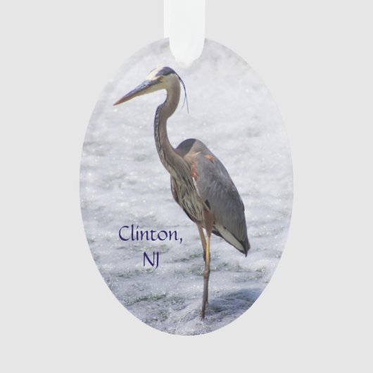 Clinton Heron Ornament (voorkant)