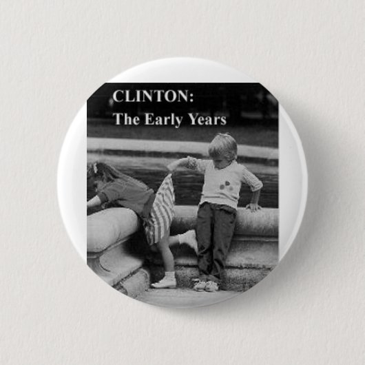 clinton in de eerste jaren ronde button 5,7 cm (Voorkant)