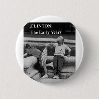clinton in de eerste jaren ronde button 5,7 cm