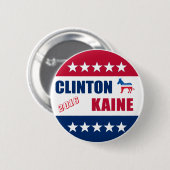Clinton Kaine | Verkiezing 2016 Ronde Button 5,7 Cm (Voorkant /achterkant)
