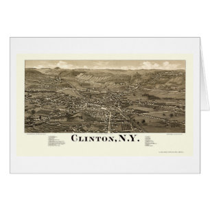 Clinton, NY Panoramic Map - 1885