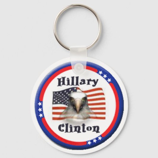 Clinton US Flag Eagle Sleutelhanger (Voorkant)
