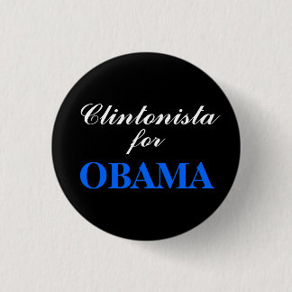 Clintonista voor OBAMA Ronde Button 3,2 Cm
