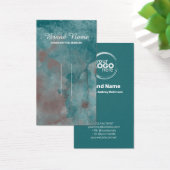 Clip à cheveux turquoise en aquarelle - Carte d'af (Bureau)