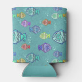 Clip Art Fish Pattern + jouw ideeën Blikjeskoeler (Achterkant)