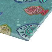 Clip Art Fish Pattern + jouw ideeën Snijplank (Hoek)