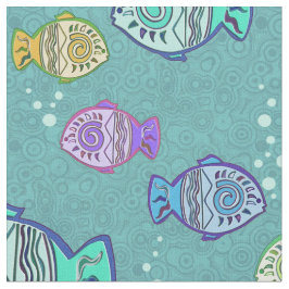 Clip Art Fish Pattern + jouw ideeën Stof