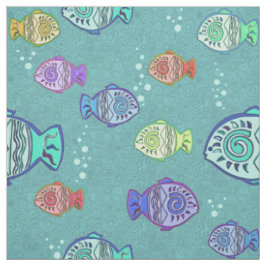 Clip Art Fish Pattern + jouw ideeën Stof