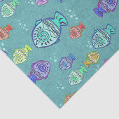 Clip Art Fish Pattern + jouw ideeën Tissuepapier (Detail)