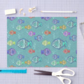 Clip Art Fish Pattern + jouw ideeën Tissuepapier (Craft)