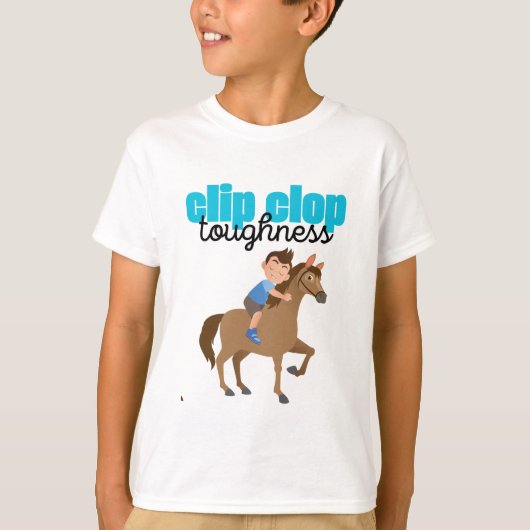 clip clop jongetje omhelst t-shirt (Voorkant)