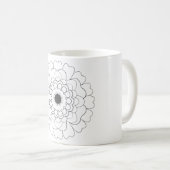 Clip vectoriel de fleurs en floraison Mug café (Devant droit)