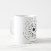 Clip vectoriel de fleurs en floraison Mug café (Devant gauche)