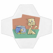 Clipart de chat et de poisson (Plat)