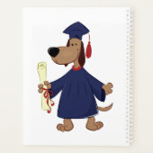 Clipart de graduation de chien (Dos)
