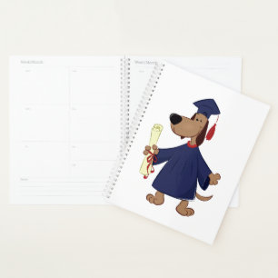 Clipart de graduation de chien