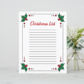 Clipart Feuille Holly - Page de Noël Clipart Bordu (Debout devant)