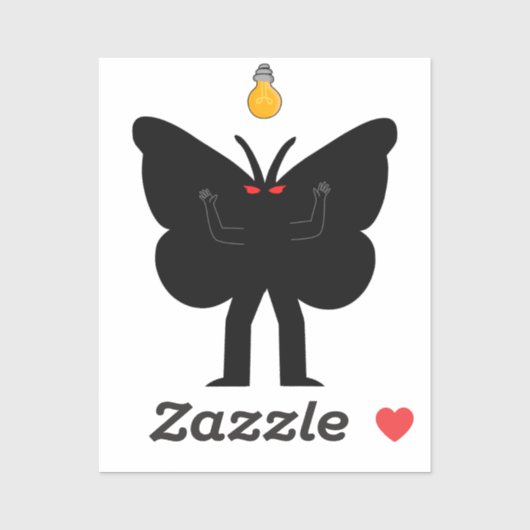 Clipart Mothman Sticker (Vel)
