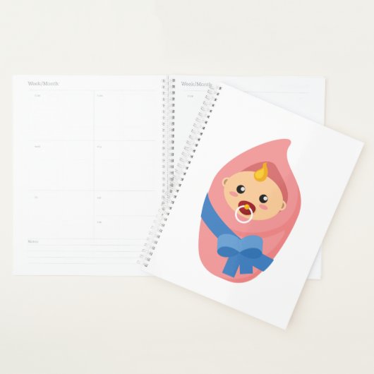 Clipart nouveau-né de bébé (Devant avec enveloppe)