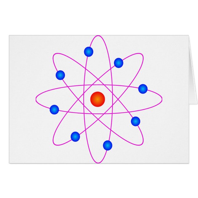clipart vecteur modèle atome (Devant horizontal)