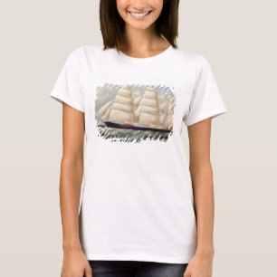 Clipper Barque "Clendovey" (olie op doek) T-shirt