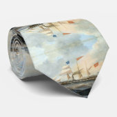 Clipper Schip de Marshall 1847 Stropdas (Opgerold)