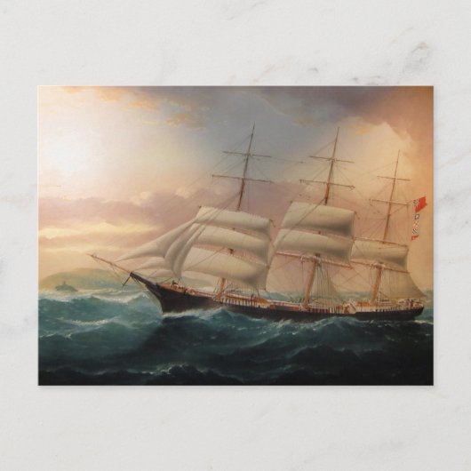 Clipper Schip Esther Roy 1898 Briefkaart (Voorkant)
