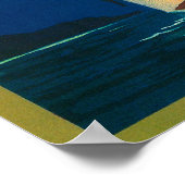 Clipper Ship Apple Label (groen) - Cashmere, WA Poster (Hoek)